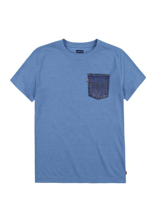 Levi's S Boys 8 20 Denim Pocket T Shirt