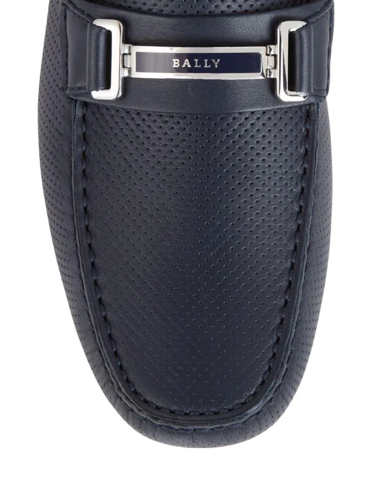Bally Drulio Men's 6211257 Navy Leather Loafer Shoes 4