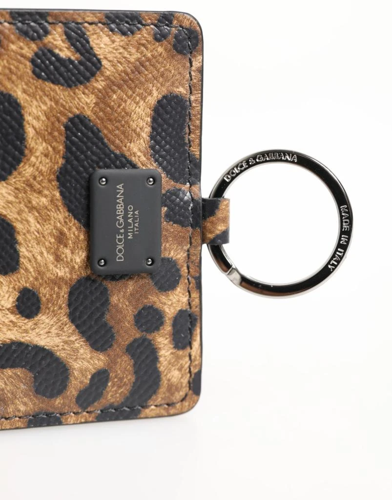 Dolce
Gabbana Leopard Print Leather Embossed Lanyard Card Holder Men
s Wallet 2