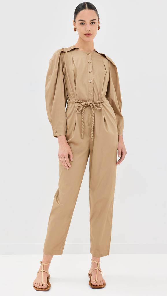 Farm Rio Brown Raglan Sleeve Jumpsuit