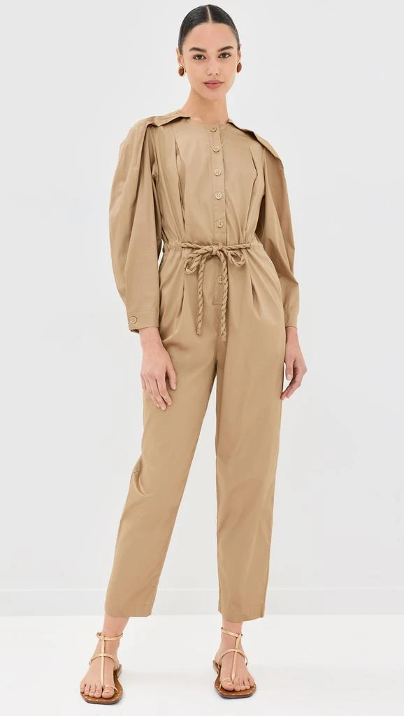 FARM Rio Brown Raglan Sleeve Jumpsuit 1