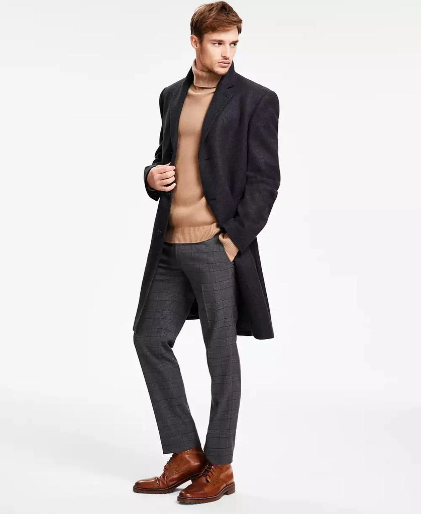Michael Kors Men's Classic Fit Luxury Wool Cashmere Blend Overcoats 1