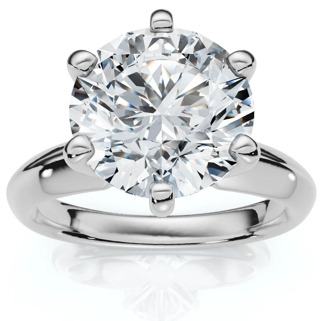 Pompeii3 2 1/2 Carat Certified Diamond Solitaire Engagement Ring 14k Gold Lab Grown 4