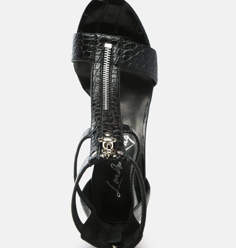 London Rag Felicity Zip Up T Strap Sandals By Ruw 2