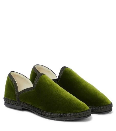 The Row Friulane velvet loafers 1
