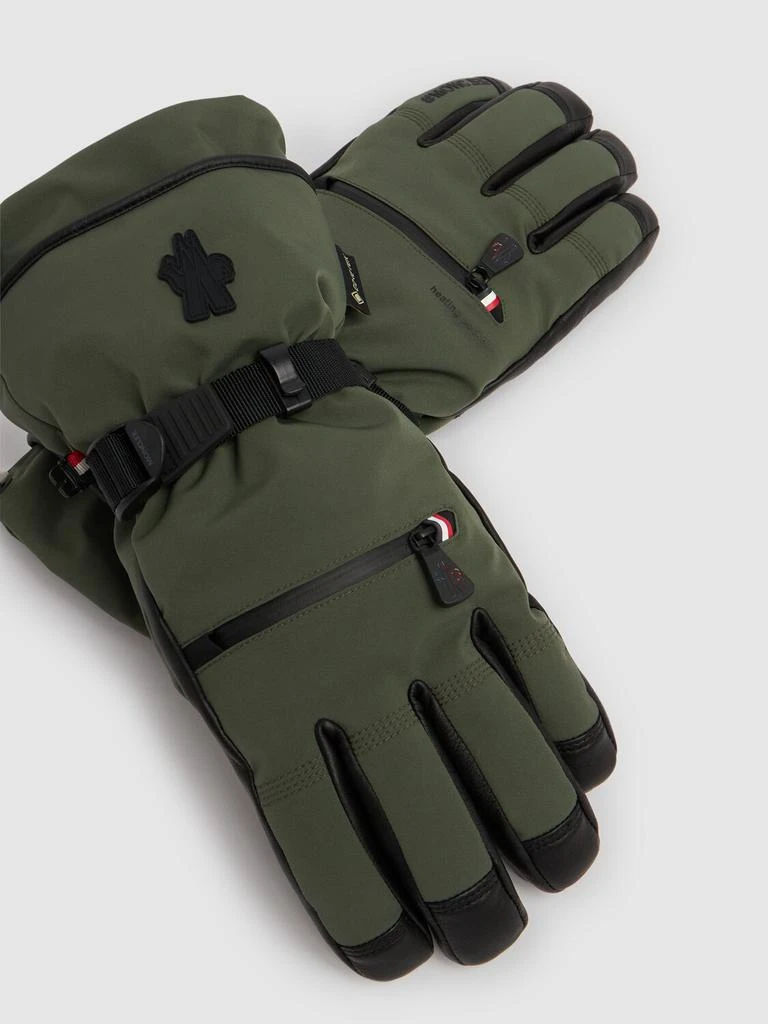 MONCLER GRENOBLE Logo Padded Tech Ski Gloves 1