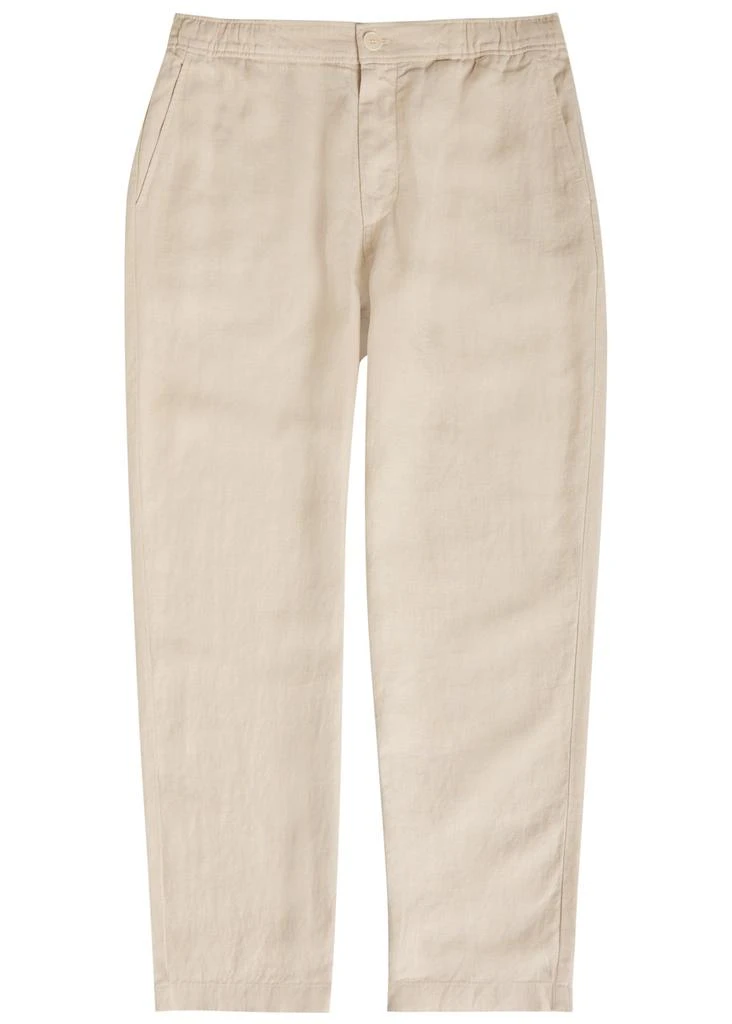 WAX LONDON Kurt tapered-leg linen trousers 1