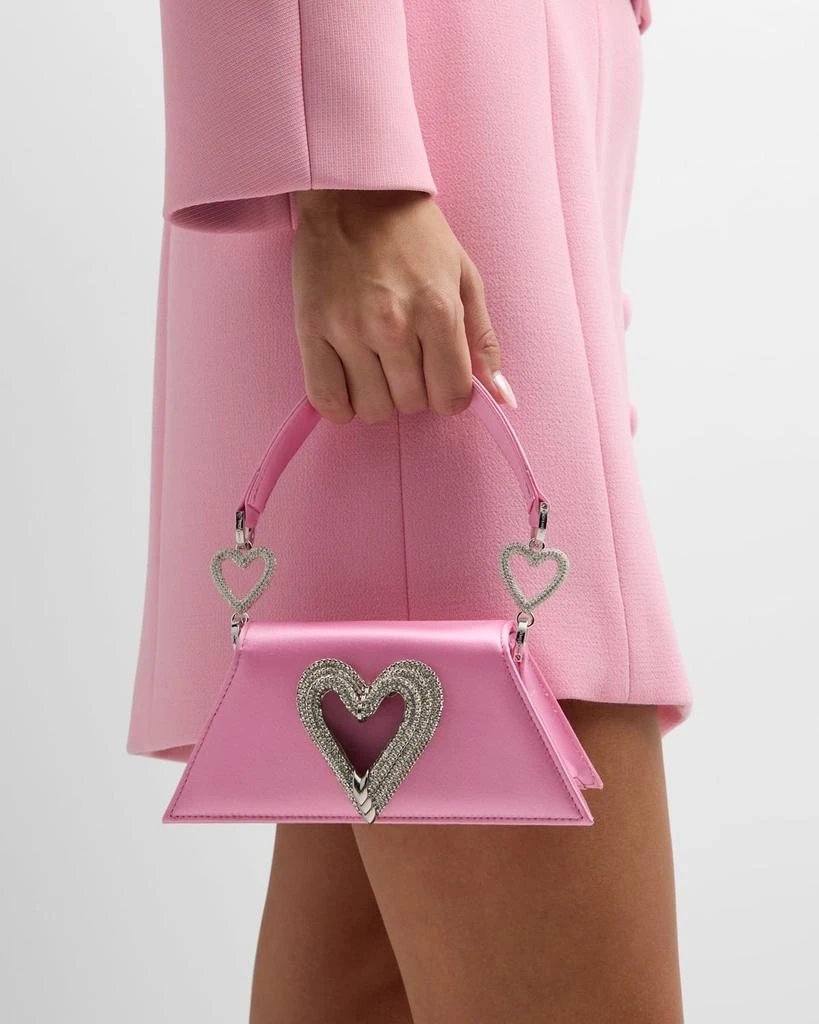 Mach & Mach Samantha Mini Triple Heart Top-Handle Bag 5