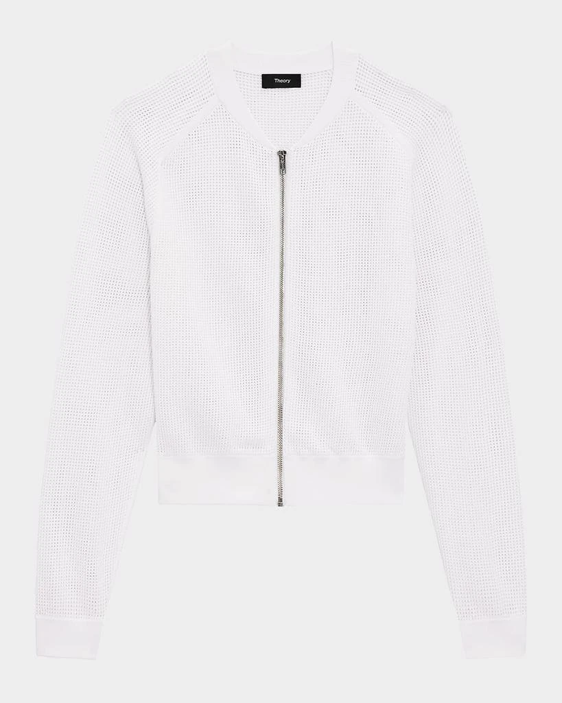 Theory Pointelle Bomber Jacket 1
