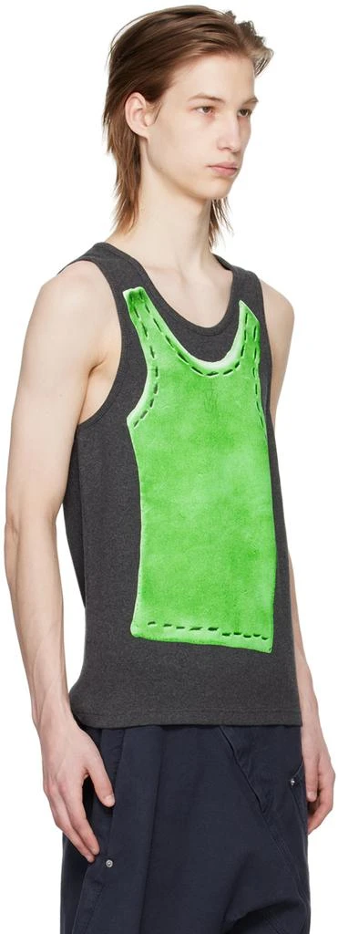 JW Anderson Gray Trompe L'Oeil Tank Top 2