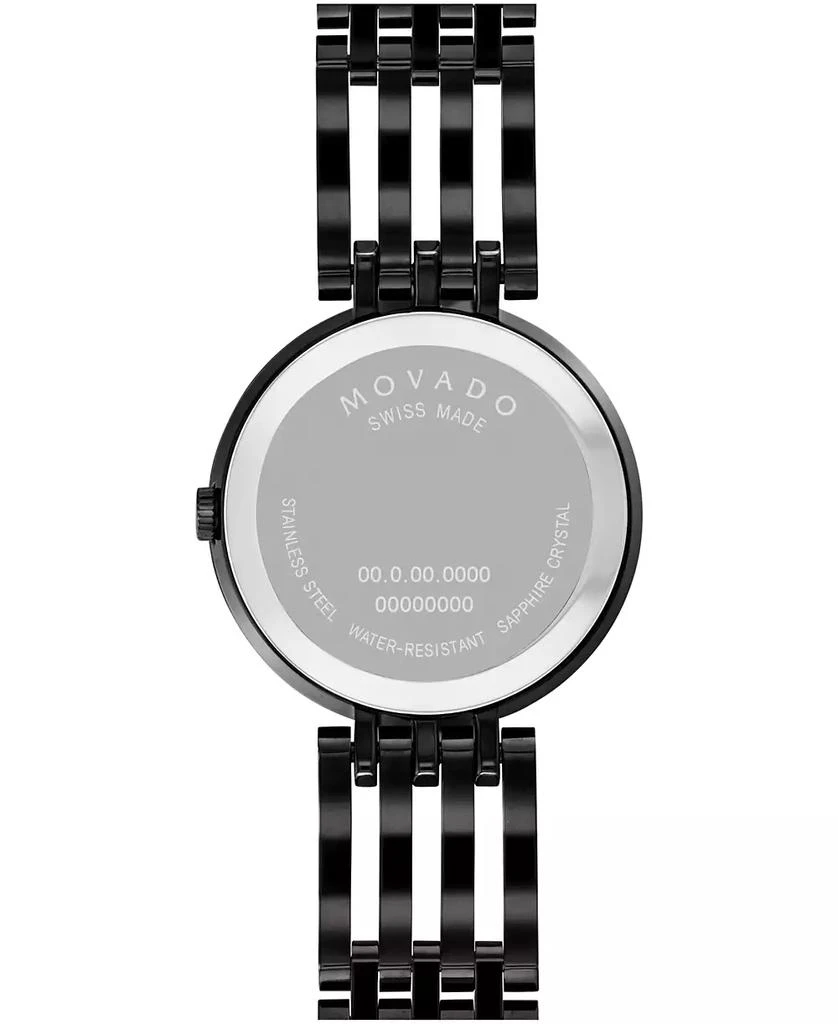 Movado Women's Esperanza Swiss Quartz Black PVD Watch 28mm 3