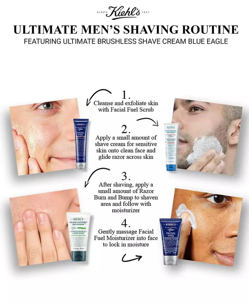 Kiehl's Ultimate Brushless Shave Cream - Blue Eagle, 5-oz. 7