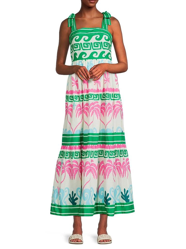 Beach Riot Cami Palm Tree Sleeveless Maxi Dress 2