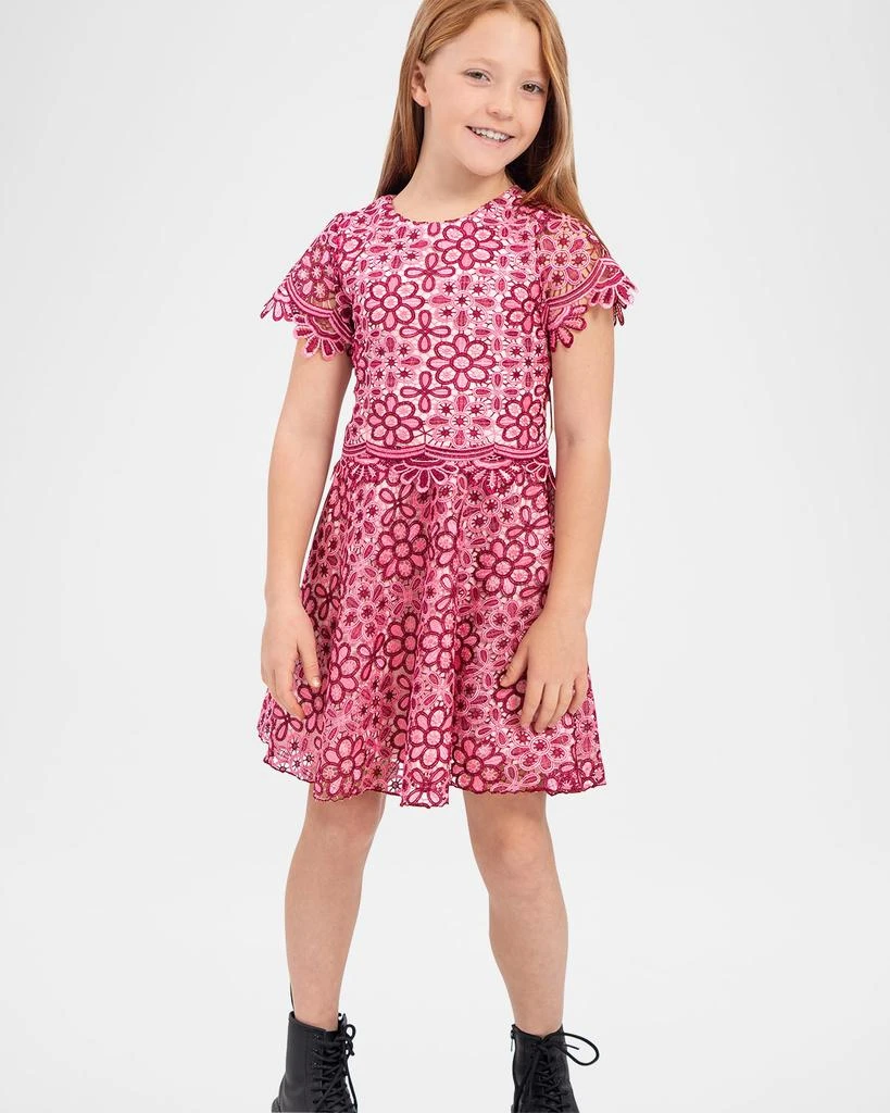Zoe Girl's Natalie Two-Tone Lace Dress, Size 7-16 2