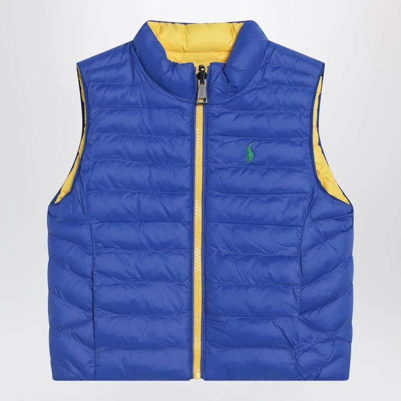 Ralph Lauren Reversible padded vest in sapphire blue/yellow 1