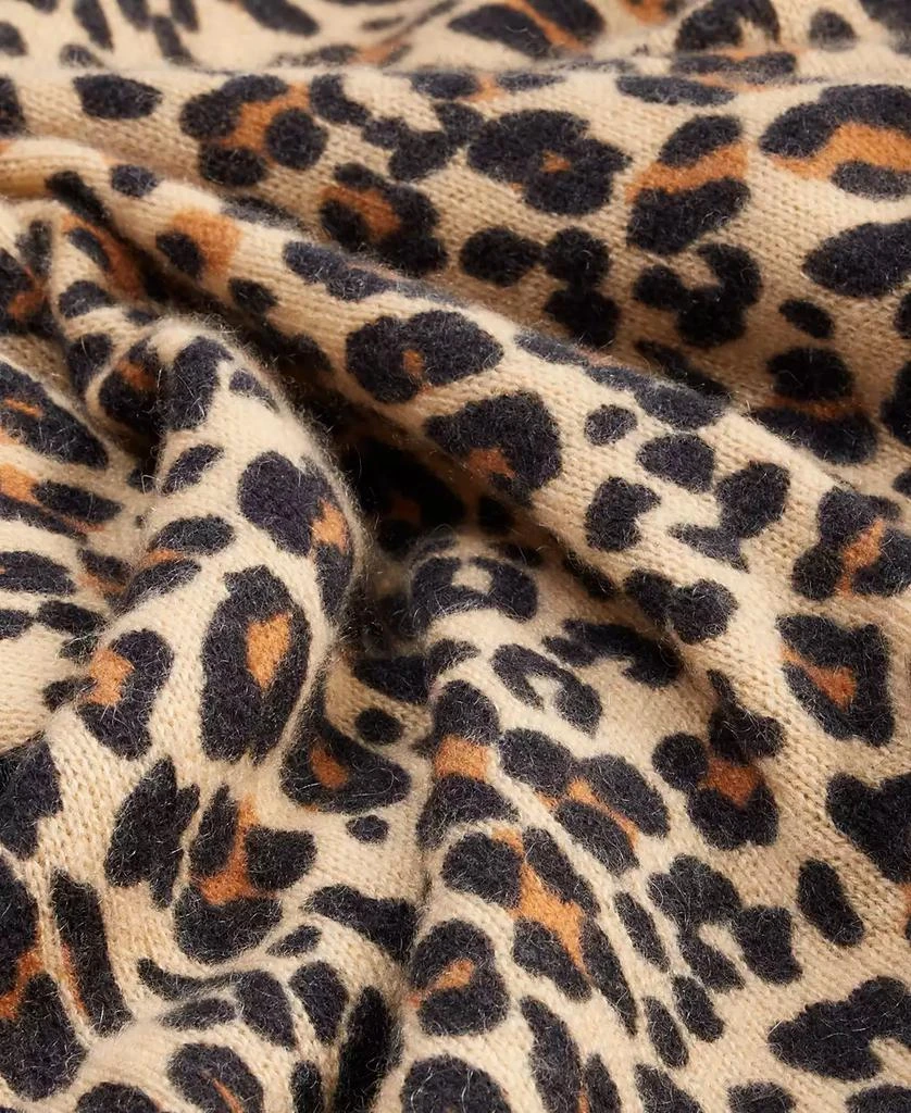Charter Club Women's 100% Cashmere Leopard-Print Oversized Scarf, Macy's Exclusive 3
