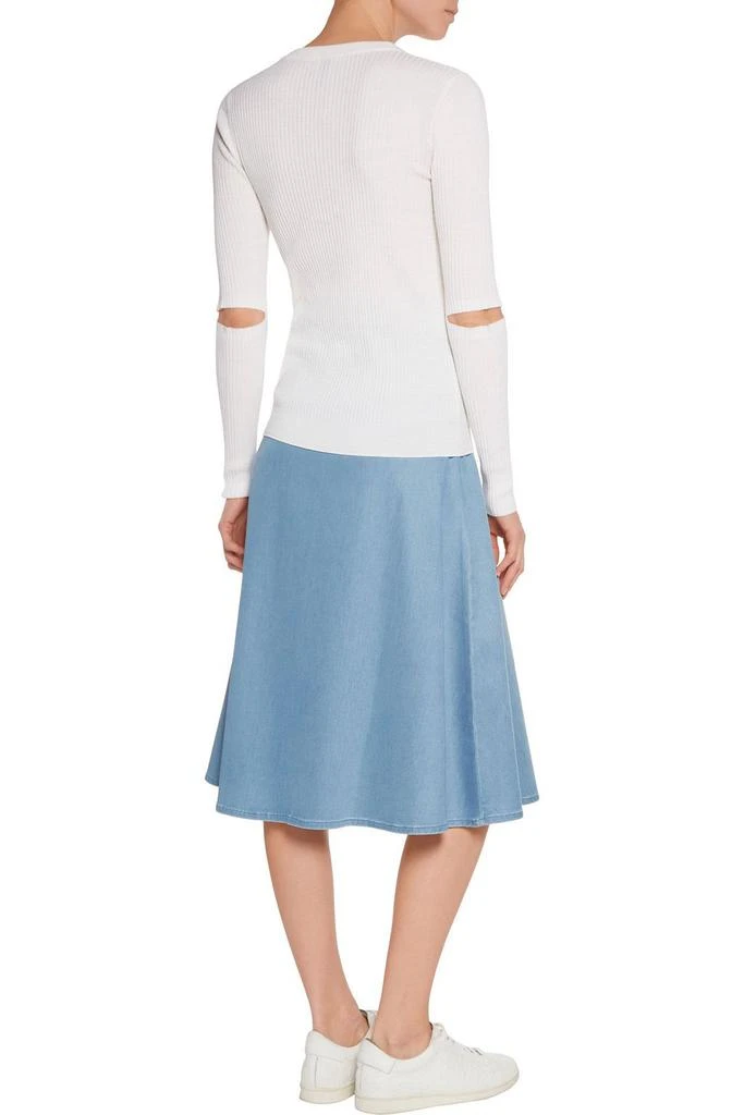 IRIS & INK Cutout ribbed merino wool sweater 3