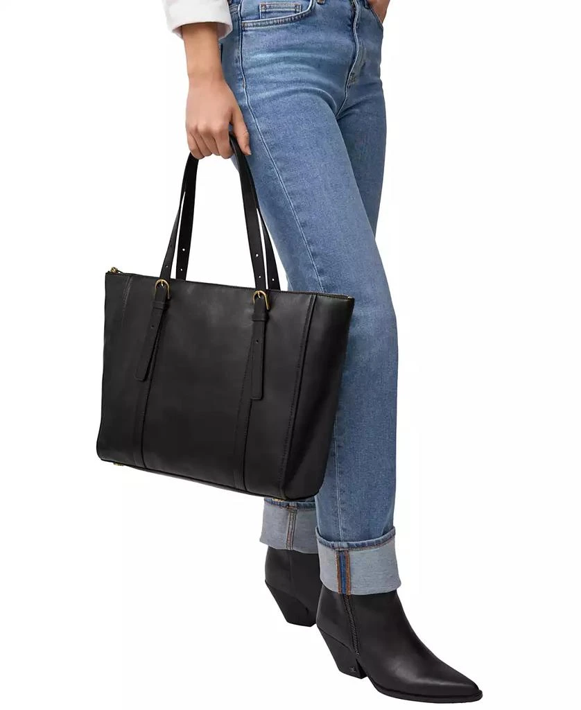Fossil Carlie Leather Tote Bag 5
