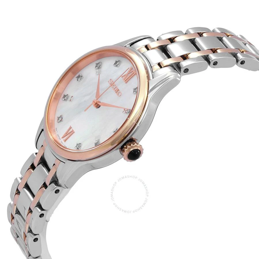 Seiko Core Quartz Diamond Mother of Pearl Dial Ladies Watch SRZ542P1 2