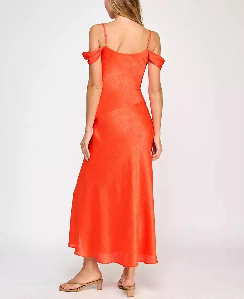BCX Juniors' Off-The-Shoulder A-Line Dress 2