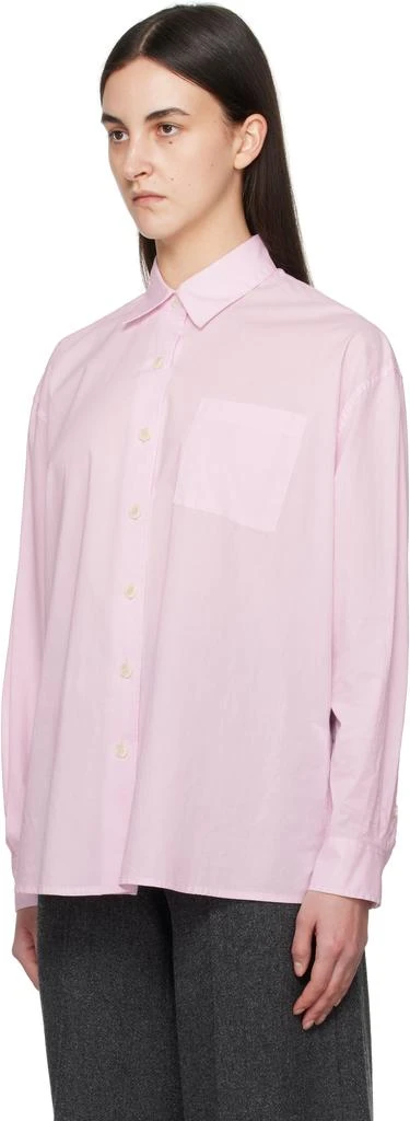 Nothing Written Pink Timon Striped Cotton Shirt 4