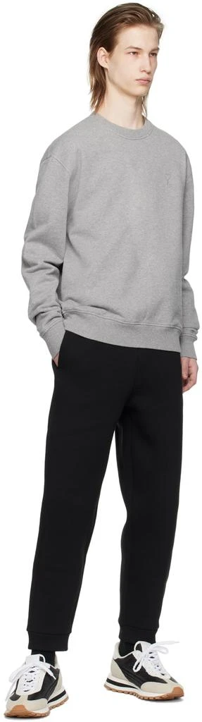 AMI Paris Gray Ami de Cœur Sweatshirt 4