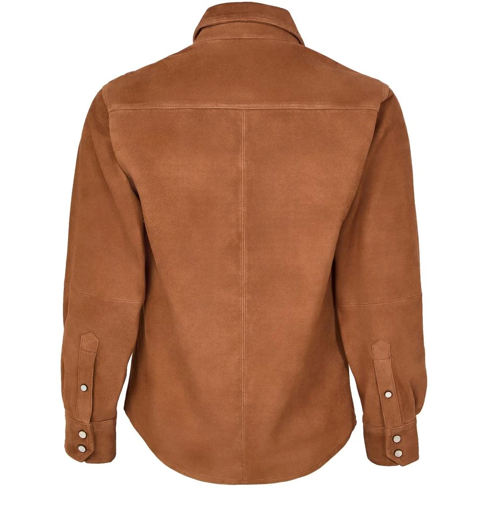 Isabel Marant Delcia shirt in suede leather 3