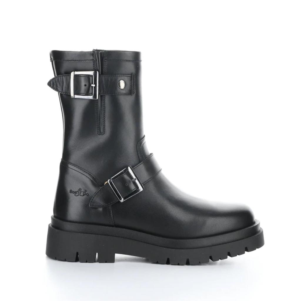 BOS & CO Women Marang Round Toe Boots In Black