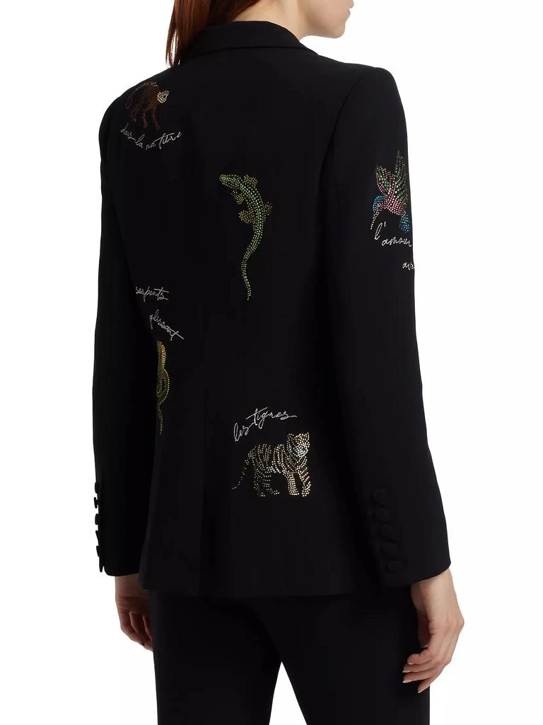 Cinq à Sept Karlie Jungle Crepe Blazer 5