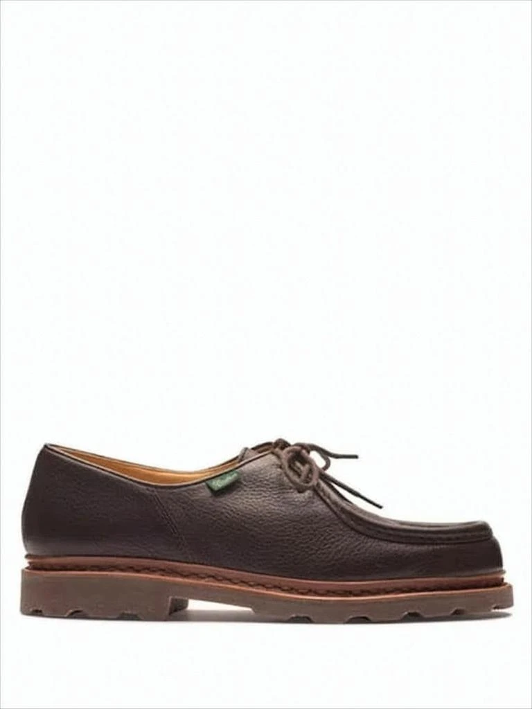 Shop Moccasin Toe Dress Shoes With Textured Leather Upper on  display picture 3