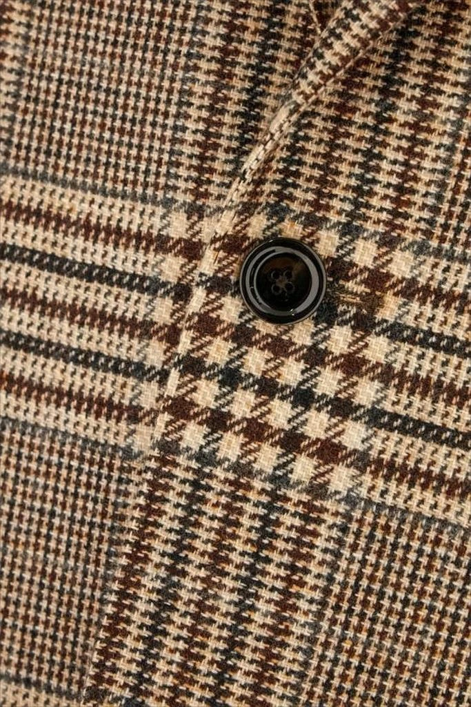 LARDINI Tailored Plaid Blazer with Single-Button Closure 3