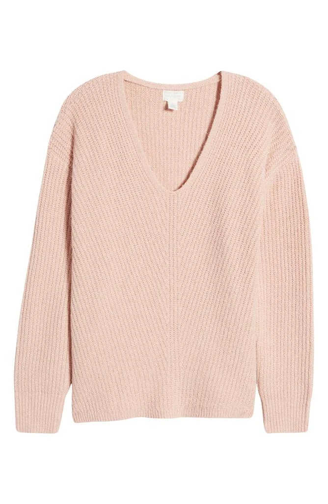 Caslon Directional V-Neck Sweater 5