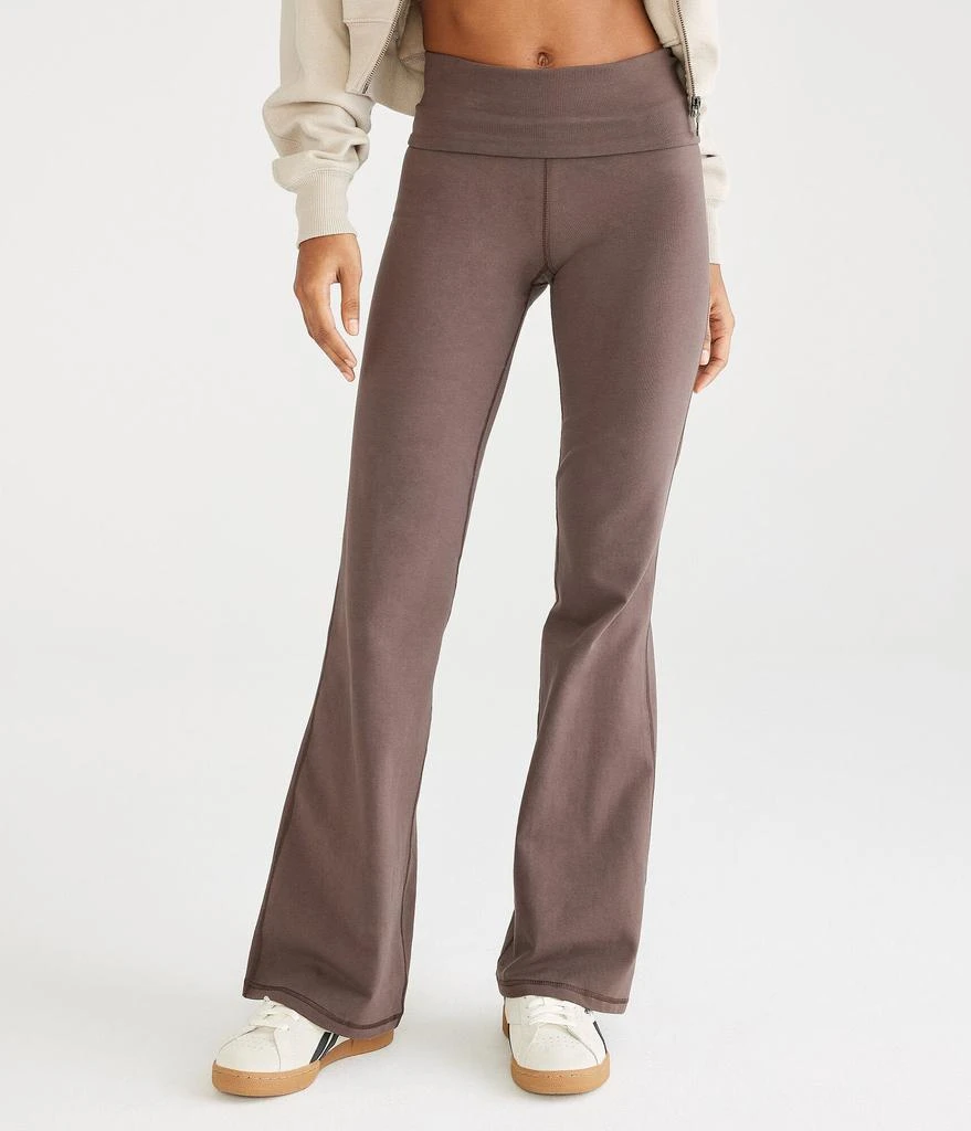 Aeropostale Flare High-Rise Fold-Over Pants 1