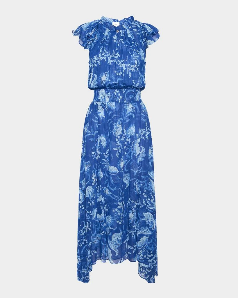 MISA Mariposa Chiffon Midi Dress 1