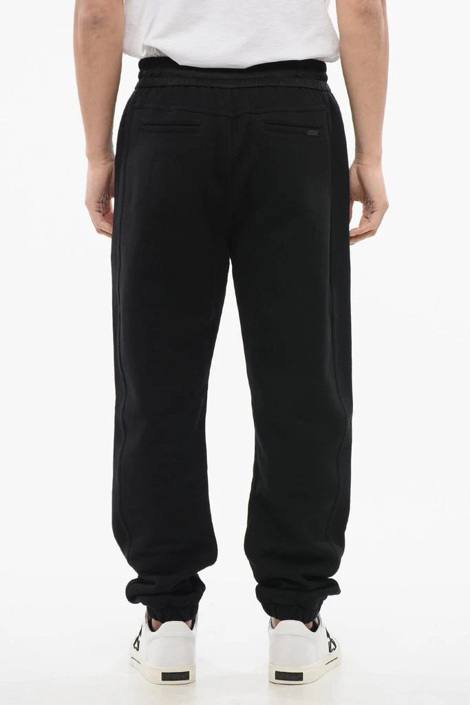 Yves Saint Laurent Saint Laurent Cuffed Fleeced Cotton Sweatpants with Nylon Detail 2