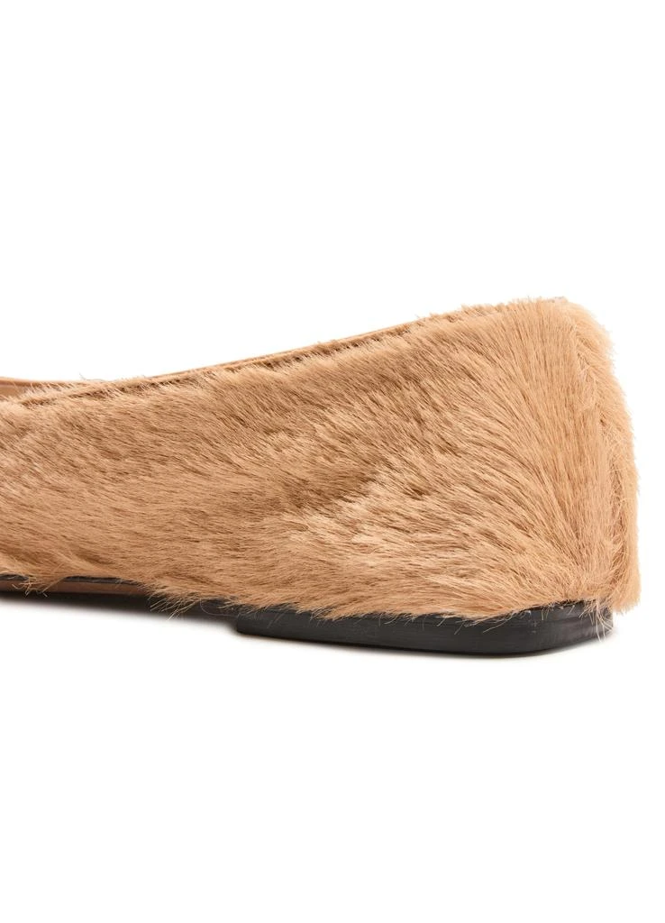 The Row Square ballet flat in pony 6