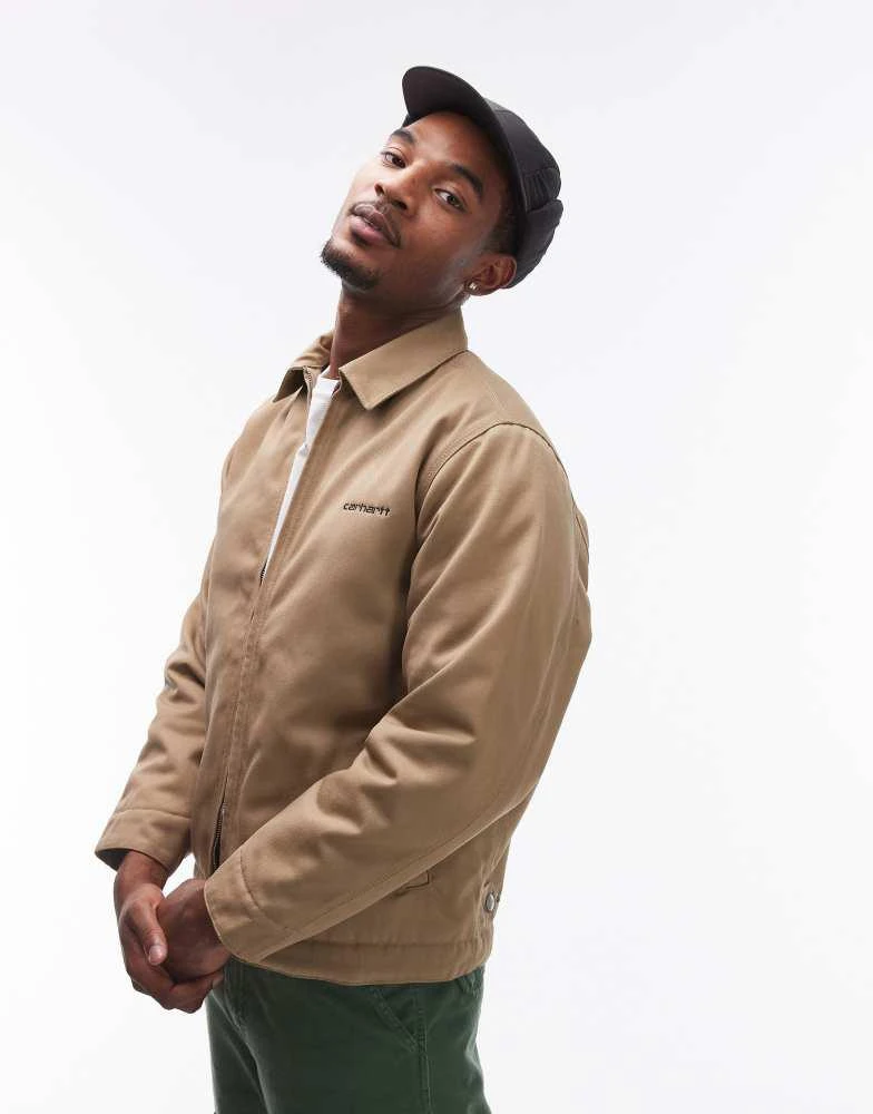 Carhartt WIP Carhartt WIP module script zip up jacket in beige 1