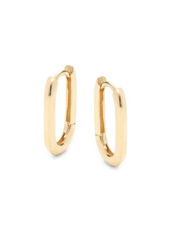Saks Fifth Avenue 14K Yellow Gold Huggie Earrings 1