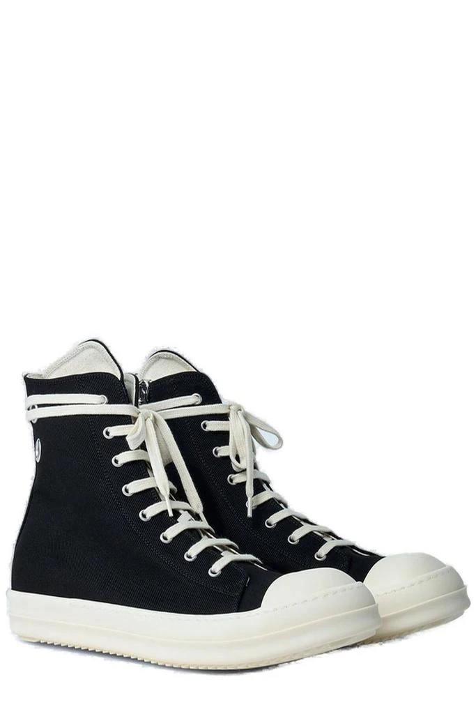 Rick Owens Rick Owens DRKSHDW Round-Toe High-Top Sneakers 3