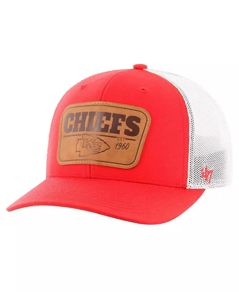 47 Brand Men's Red/White Kansas City Chiefs Thrash Trophy Flex Hat 1