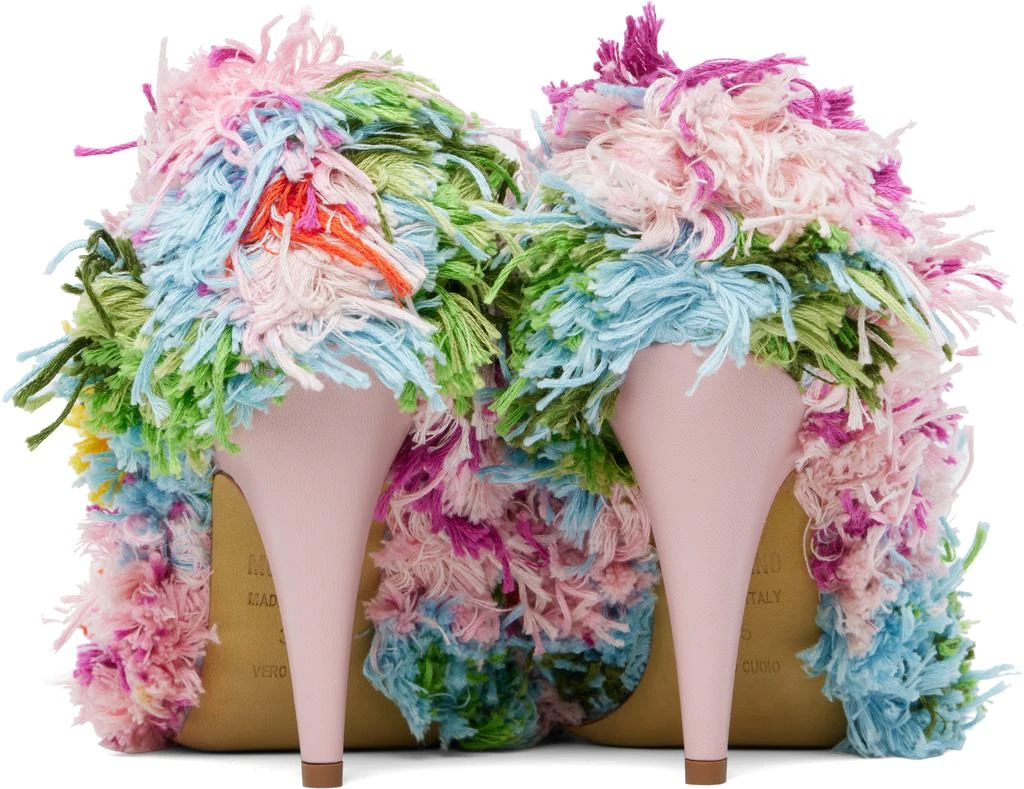 Moschino Multicolor Tufting Heels 2