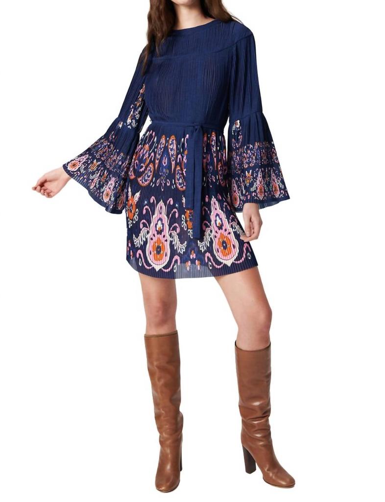 Chufy Janis Mini Dress In Paisley Navy