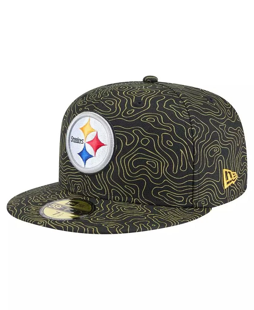 New Era Men's Black Pittsburgh Steelers Geo 59FIFTY Fitted Hat 1