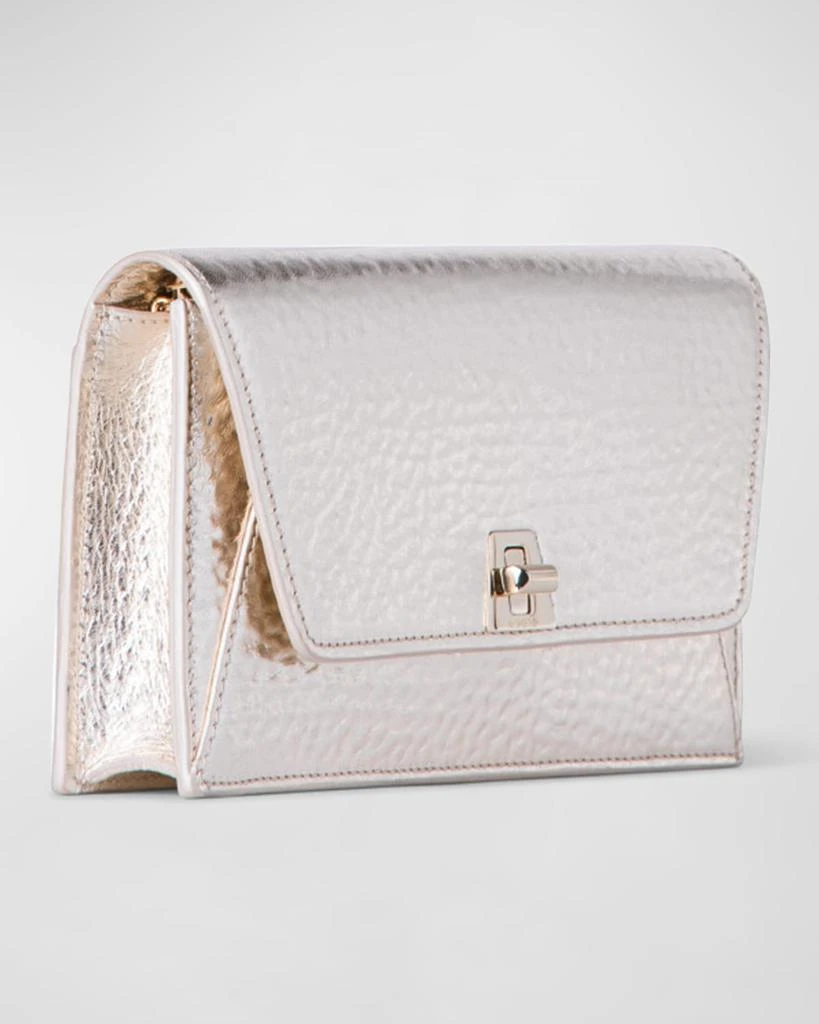 Akris Anouk Envelope Metallic Clutch Bag 4