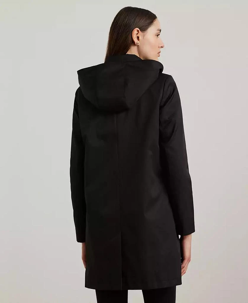 Ralph Lauren Womens Hooded A-Line Raincoat 5