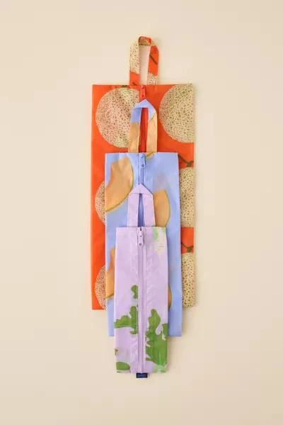 Baggu BAGGU 3D Zip Pouch Set 1