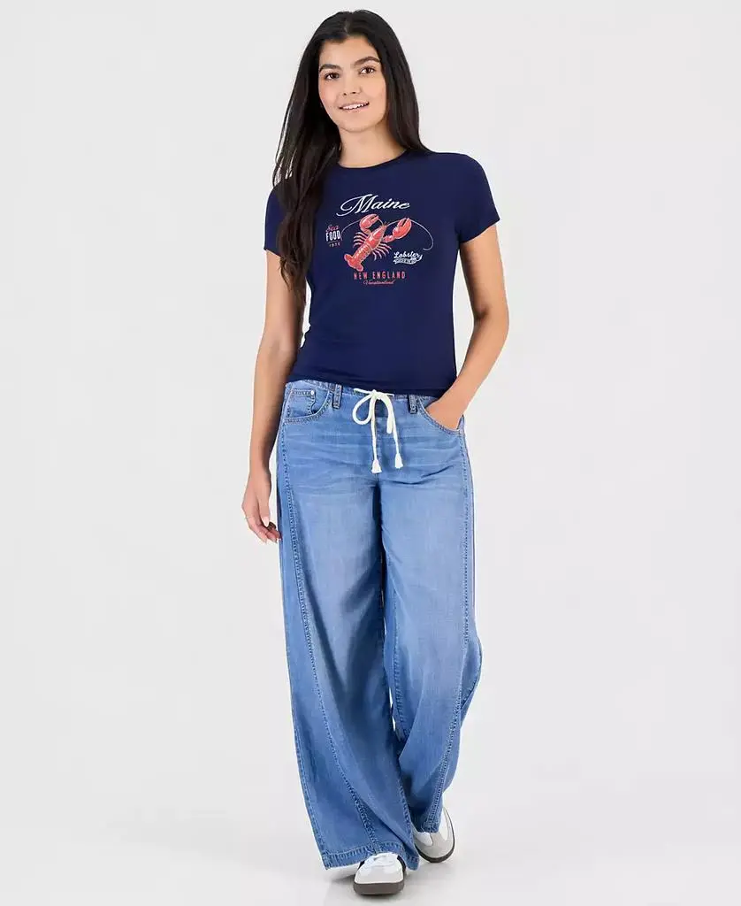 Rebellious One Juniors' Graphic-Print Crewneck T-Shirt 2
