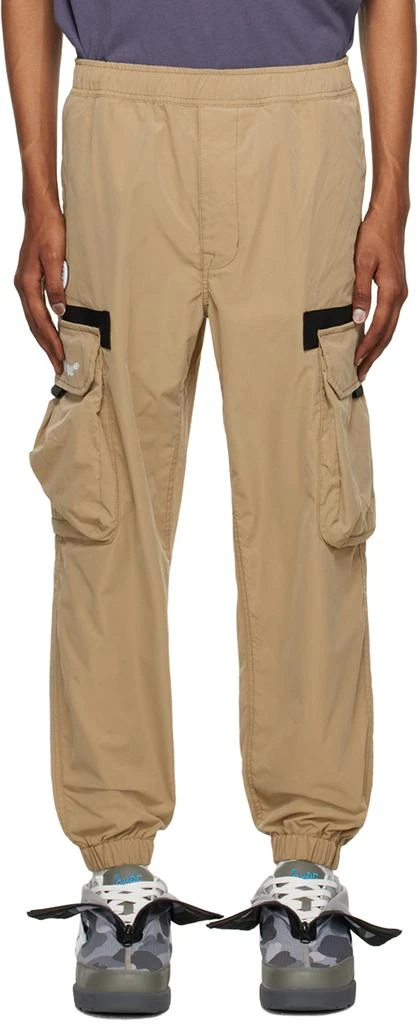 AAPE by A Bathing Ape Beige Moonface Patch Cargo Pants 1