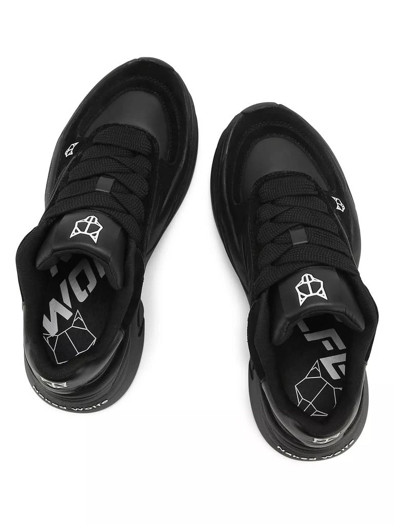 Naked Wolfe Temple Leather Suede Low Top Sneakers 3