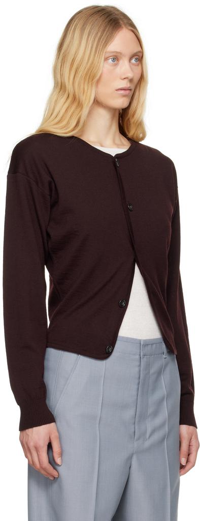Lemaire Burgundy Fitted Cardigan